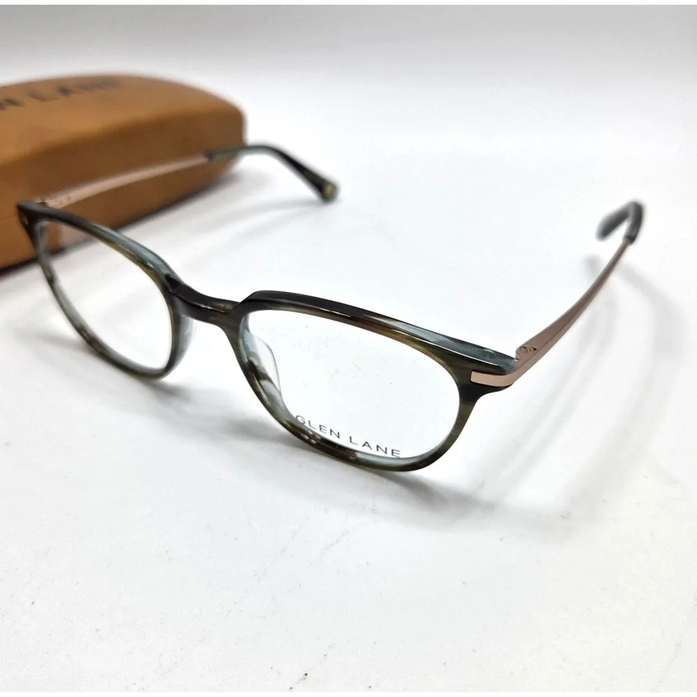 Glen Lane Eyeglasses Frames Endicott OLV Olive Size Small 48-18-135